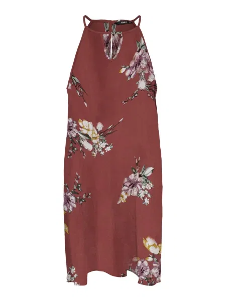ONLY Rochie de vară NOVA LIMBO lila / roșu bordeaux negru