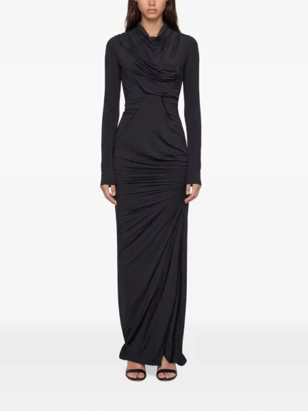 Lung rochie maxi Entire Studios cu volane negru