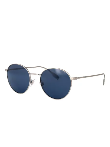 Ochelari de soare Polo Ralph Lauren cu broderie din piele maro