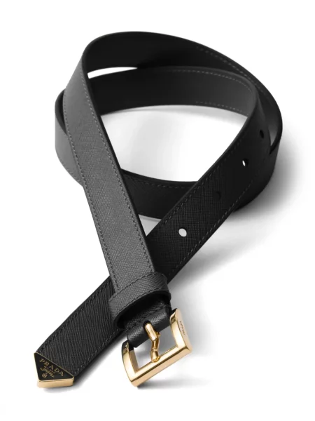 Curea Prada din piele negru