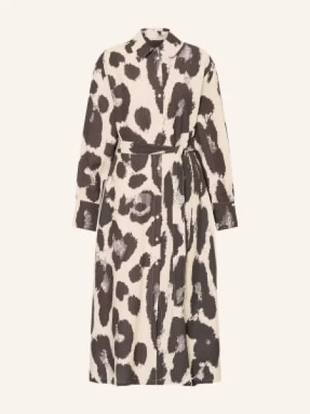 Msch Copenhagen Sukienka Koszulowa Mschkaralie Jusia beige czarna