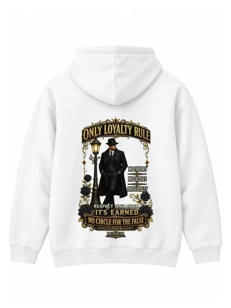 LUNØIR Studio Sweater majica Only Loyalty Rule' bijela
