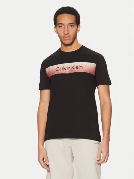 Calvin Klein T-Shirt Regular Fit μαύρο