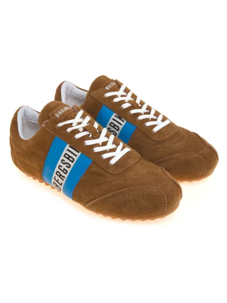 Sneakersy Bikkembergs zamszowe brązowe