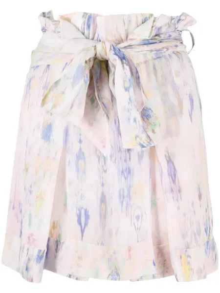 Scurt fustă Iro cu model floral cu imagine roz