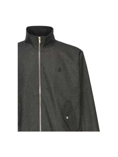 Drôle de Monsieur kurtka wełniana La Trackjacket Flanelle przejściowa szary