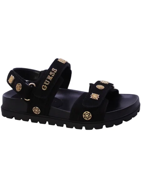 GUESS Sandale cu baretă FLORIZI auriu negru
