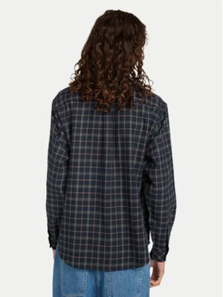 Element Srajca Button Down Regular Flannel Mornarsko modra