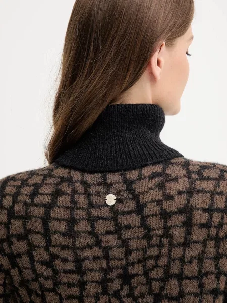 Светр із додаванням вовни Joop! легкий гольф коричневий