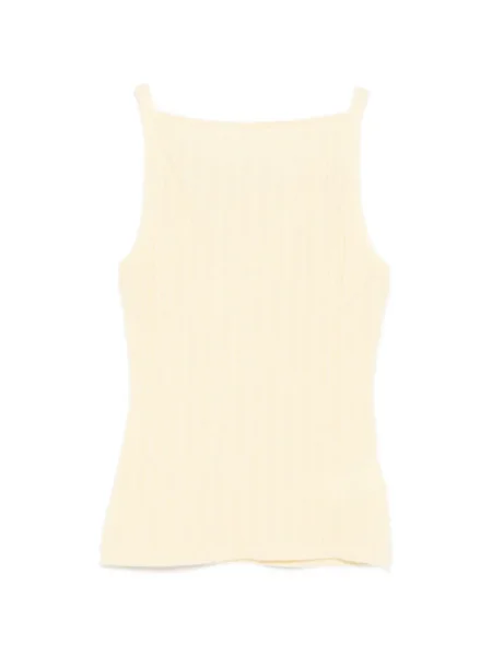 Top Soft Goat tricotate fără armătură galben