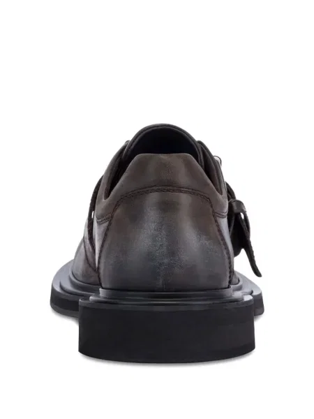 Pantofi loafer Moschino din piele cu cataramă maro