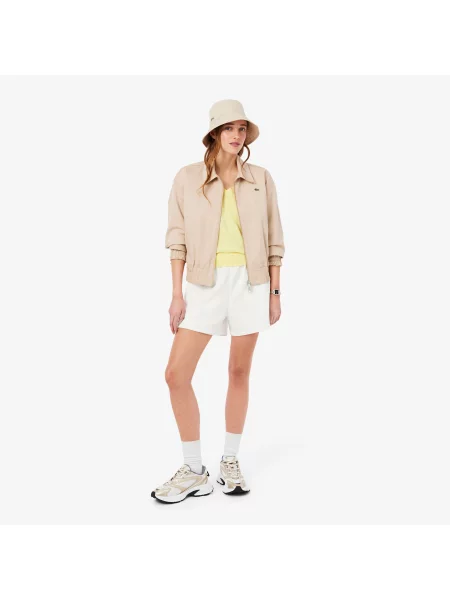Lacoste Szorty Relaxed Fit białe