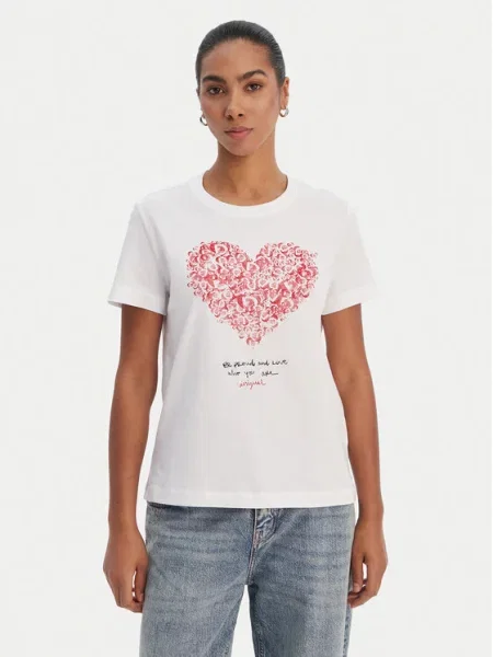 Тениска Desigual бяло