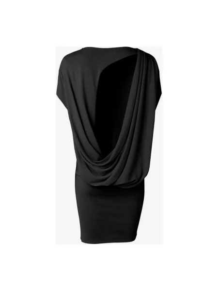 Krótka sukienka Jacquemus z krótkim rękawem czarna