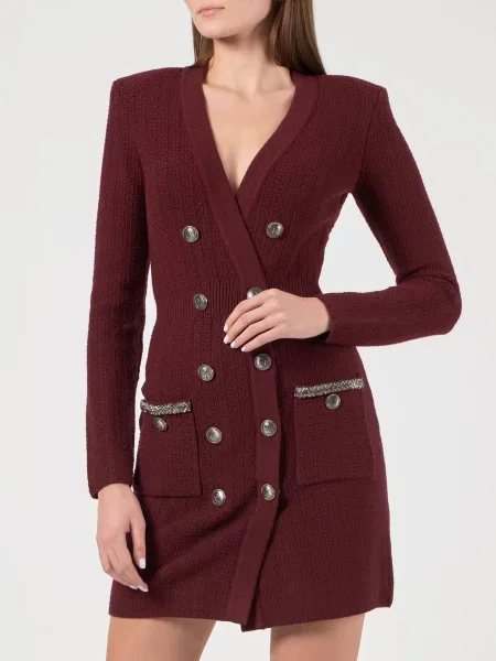 Платье Elisabetta Franchi бордовое