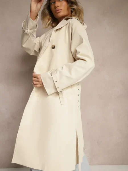 Palton Malwizia deschis bej