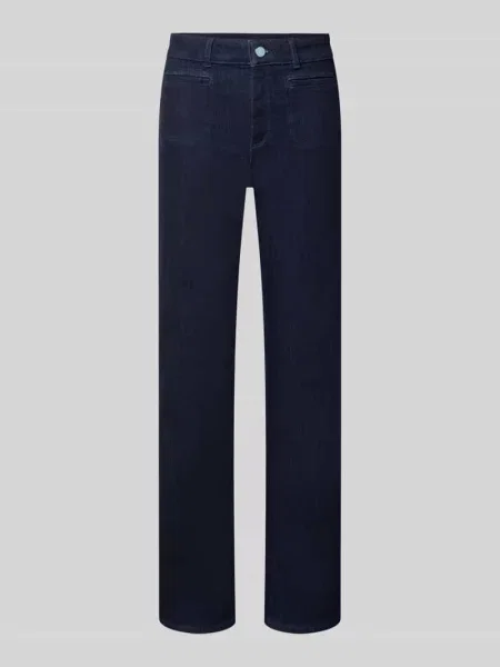 Jeansy Bootcut z mieszanka bawełny Christian Berg Woman granatowe