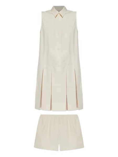 Mała mały sukienka mini Moncler garniturowa biała