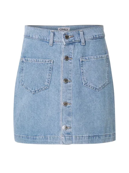 ONLY Fustă ONLAmazing denim albastru