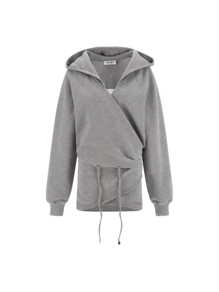Bluza z kapturem The Attico z kapturem szara