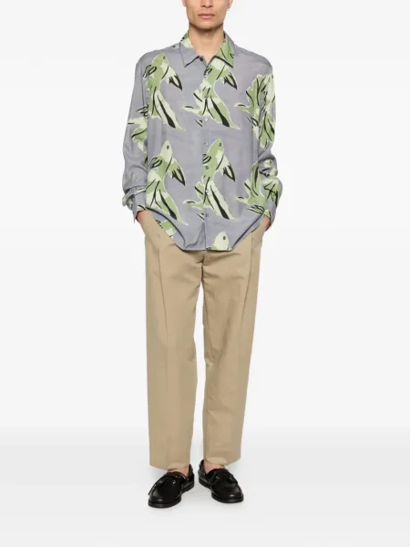 Cămașă Paul Smith cu imagine gri