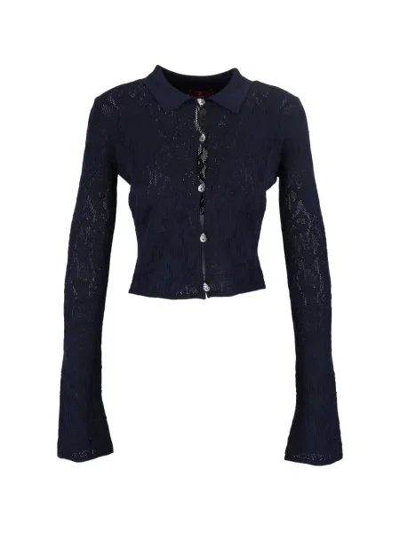 Decupat cardigan Dondup tricotate albastru