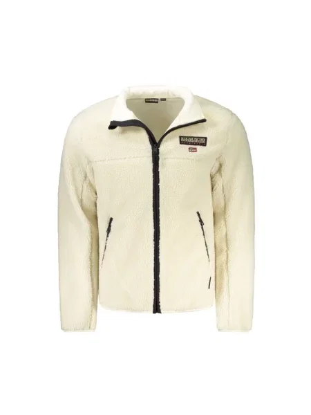 Bluza Napapijri T-Tynik Full Zip beige dimity biała