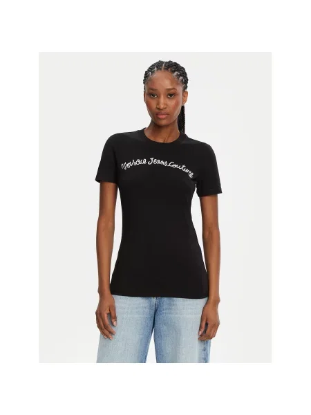 Versace Jeans Couture Majica Slim Fit črna