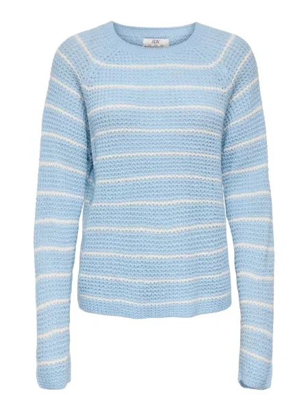 JDY Pulover JDYEllen crem / pastel albastru