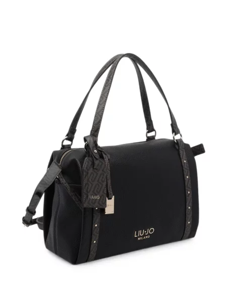 Shopper kabelka Liu Jo s autogramem černá