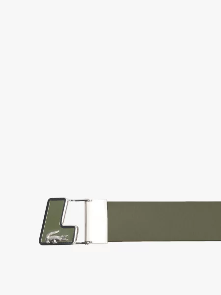 Ремінь Lacoste зелений