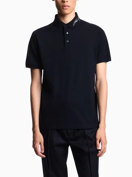 Поло Emporio Armani синее