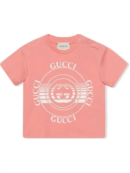 Koszulka dziecięca Gucci różowa