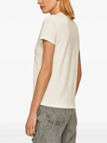 Tricou Vans cu autograf alb