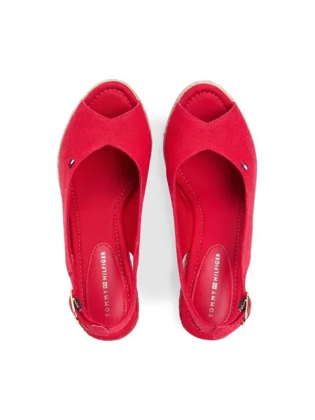 Espadrile Tommy Hilfiger cu pană bej