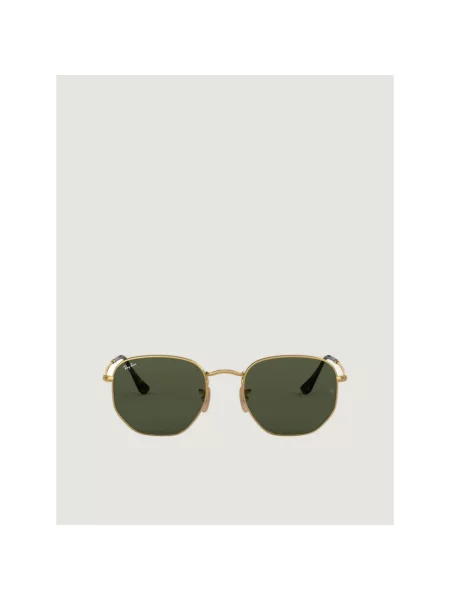 Lniane okulary przeciwsłoneczne Ray-ban żółte