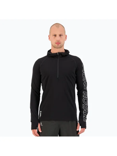 Мъжки термален суитшърт Mons Royale Temple Tech Hood black черно