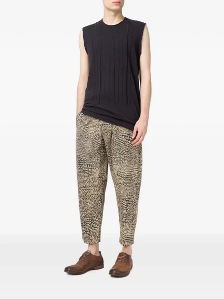 Pantaloni Uma Wang cu imagine cu cordon