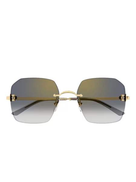 Saulės akiniai Cartier Eyewear auksinė
