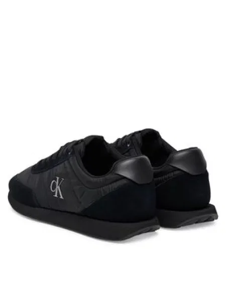 Calvin Klein Superge Retro Runner Ess Mix Mat črna