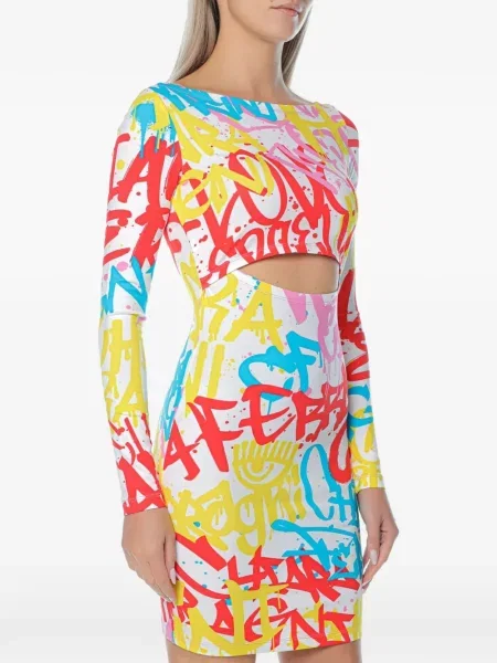 Rochie mini Chiara Ferragni cu imagine