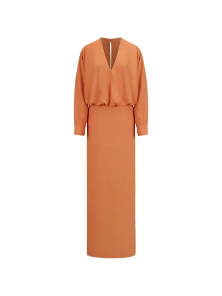 Rochie maxi The Arkow portocaliu
