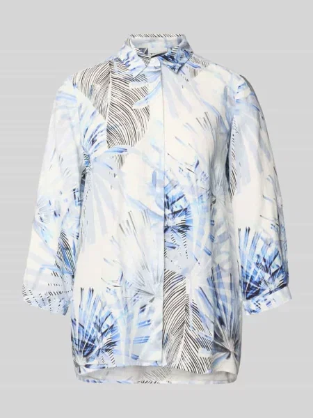 Bluzka lniana o kroju relaxed fit z rękawem o dł. model Clay' Toni