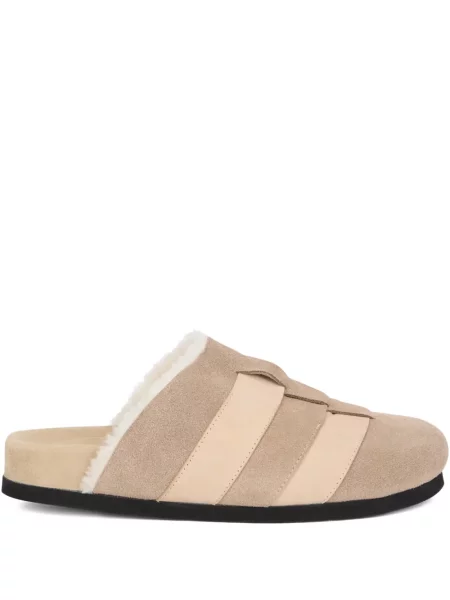 Papuci de casă Peserico din piele de căprioară