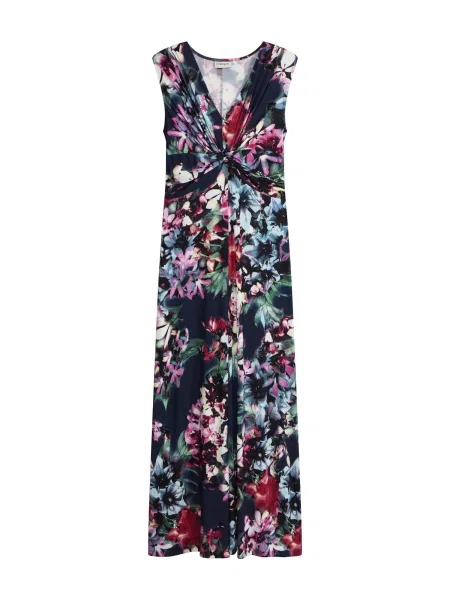 Bonprix Rochie de vară albastru închis / verde deschis / roz deschis roșu