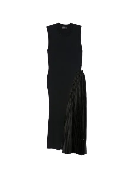 Rochie midi Emporio Armani tricotate negru