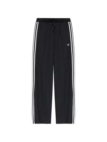 Sală de gimnastică leggings Adidas cu broderie cu dungi alb