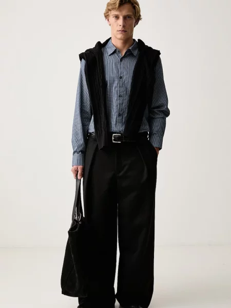 Armani Exchange cămașă pentru bărbați din albastru