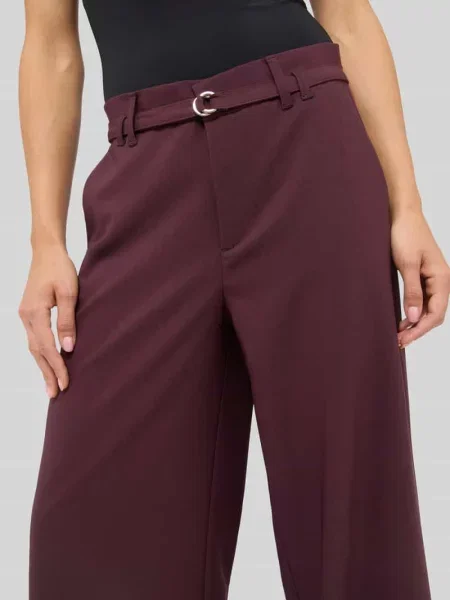 Spodnie o kroju relaxed fit o szerokości z mieszanki bawełny model Liva Sleek' Angels