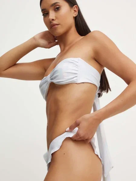 Dvoudílné plavky Drivemebikini Amore Bikini měkký košík stříbrná